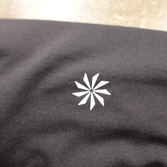 Athleta Colorblock Capri Leggings Women’s Large Black Blue 17.5” Inseam - Picture 12 of 12